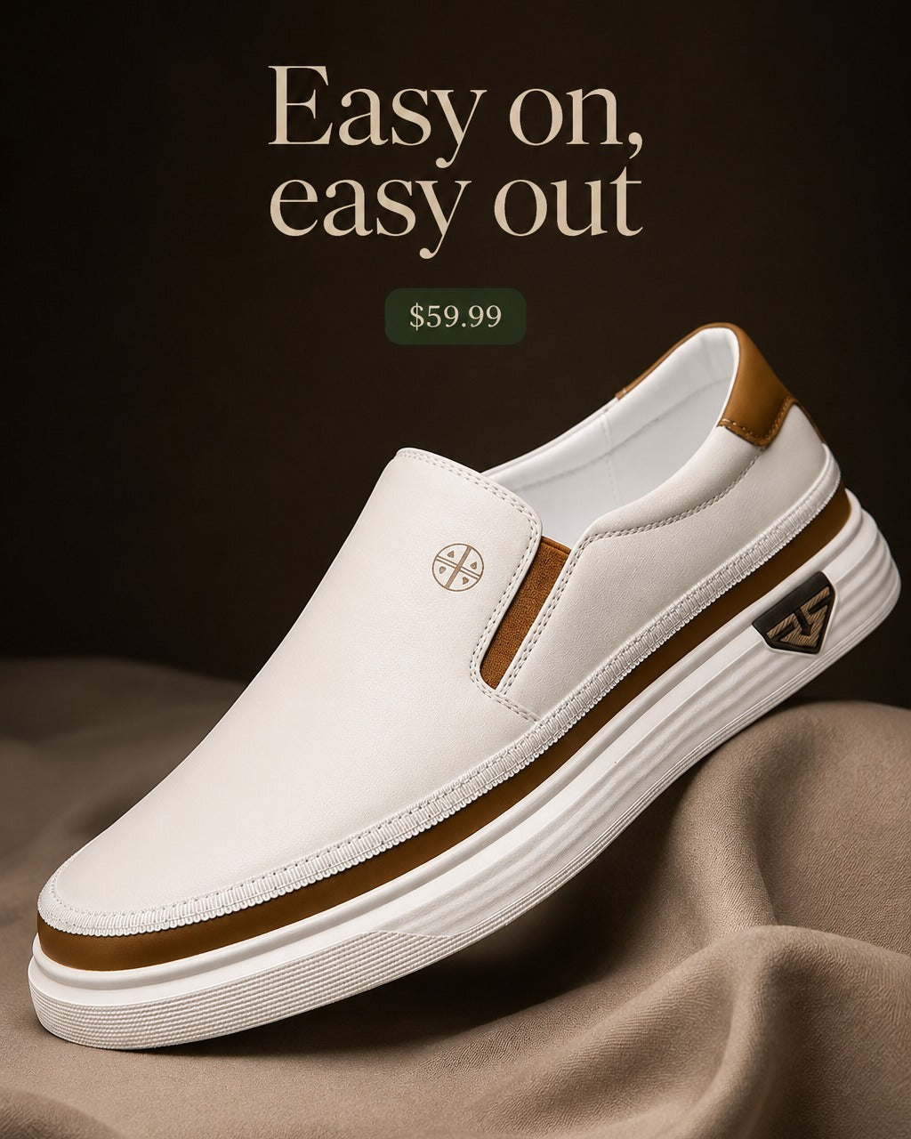 Alessio Leather Slip-Ons