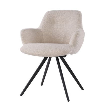 Janssen Doreen — Naturel Bouclé Kuipstoel