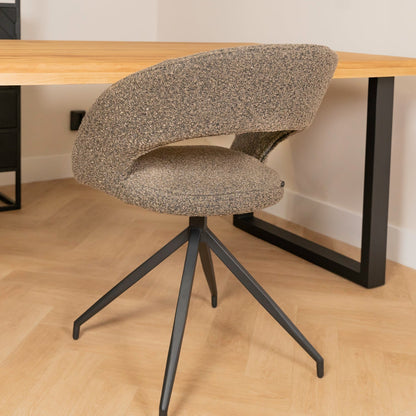 Janssen Yara Mouse — Bouclé Eetkamerstoel