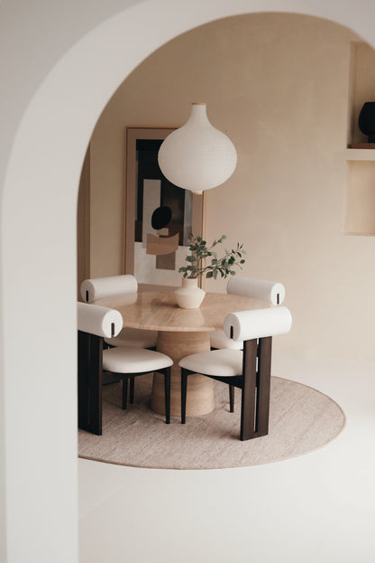 Janssen Japandi Rond — Scandinavische Eetkamerstoel