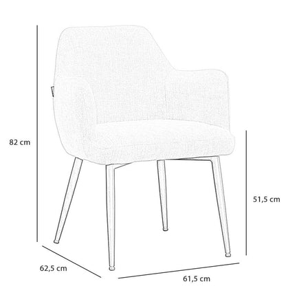 Janssen Nova — Scandinavische Eetkamerstoel